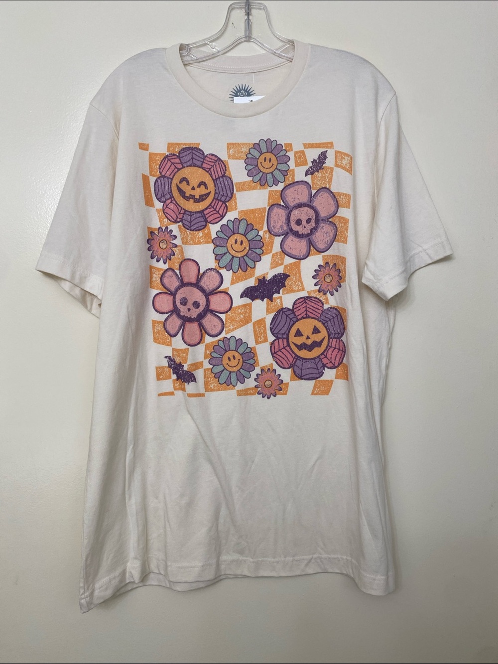 Cream Halloween Graphic Tee